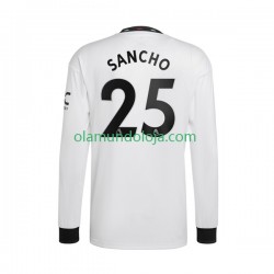 Camisola Manchester United Jadon Sancho 25 Homem Equipamento Segundo 2022-2023 Manga Comprida